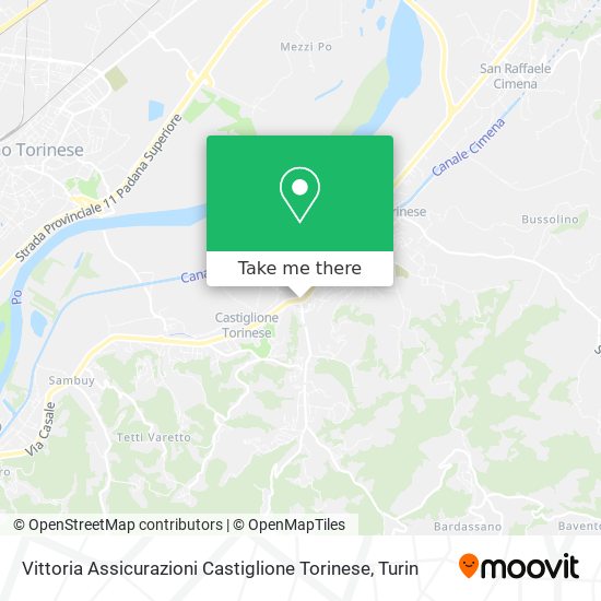 Vittoria Assicurazioni Castiglione Torinese map