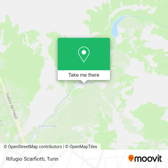 Scarfiotti Refuge map