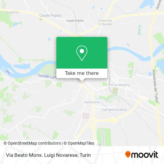 Via Beato Mons. Luigi Novarese map