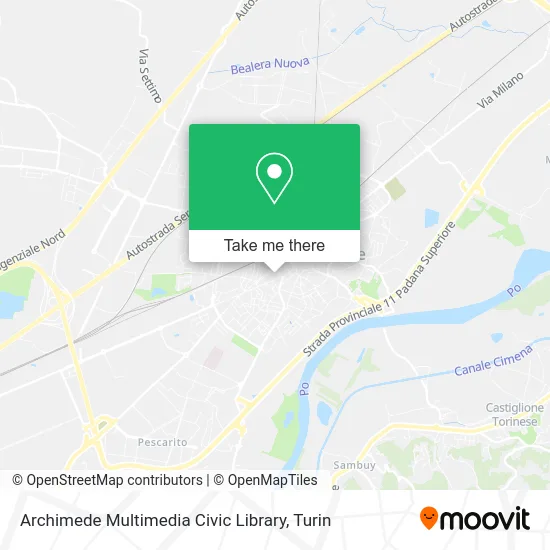 Archimede Multimedia Civic Library map