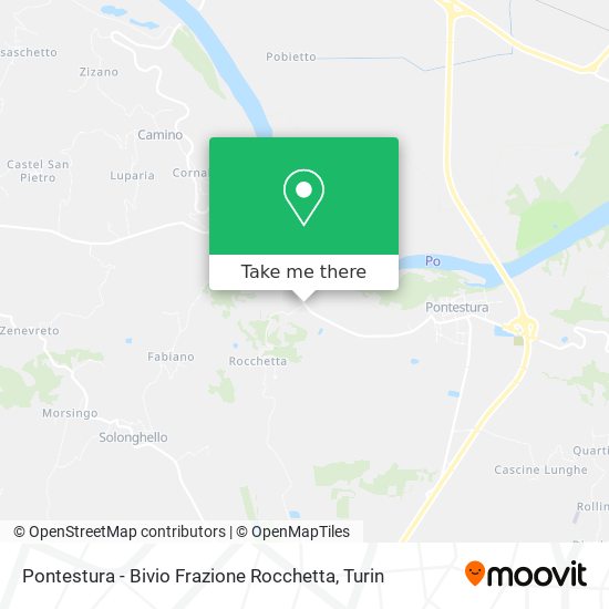 Pontestura - Bivio Frazione Rocchetta map