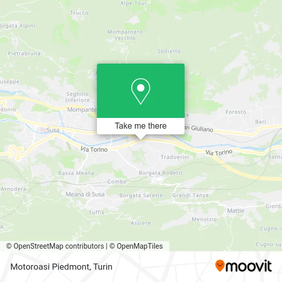 Motoroasi Piedmont map