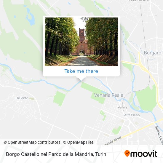 Borgo Castello nel Parco de la Mandria map