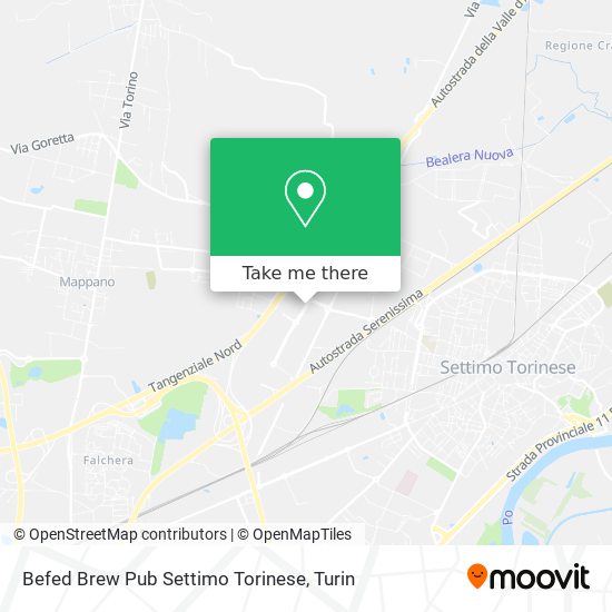 Befed Brew Pub Settimo Torinese map