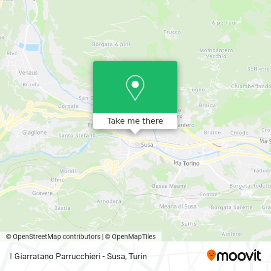 I Giarratano Parrucchieri - Susa map