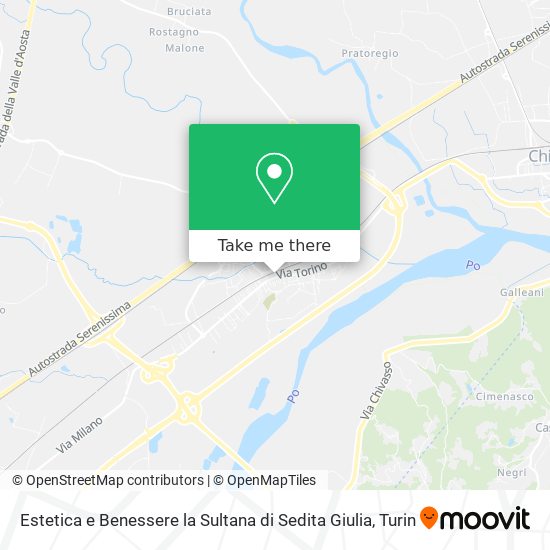 Estetica e Benessere la Sultana di Sedita Giulia map