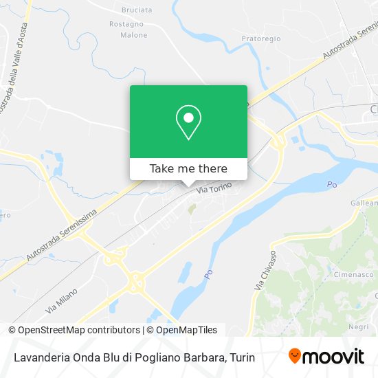 Lavanderia Onda Blu di Pogliano Barbara map