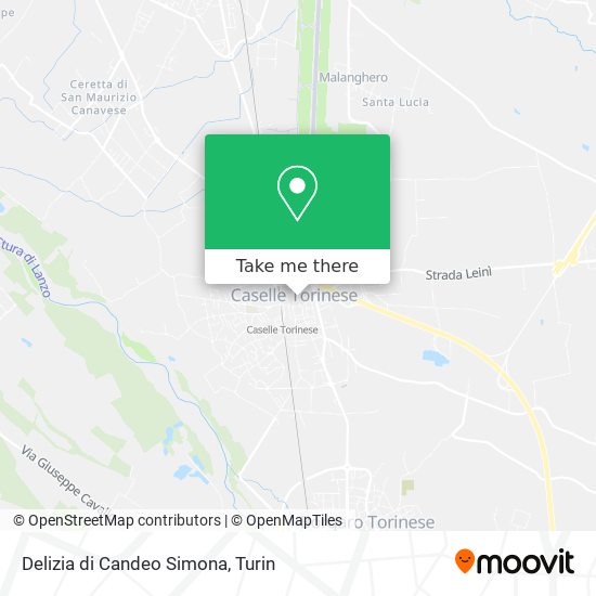 Delizia di Candeo Simona map