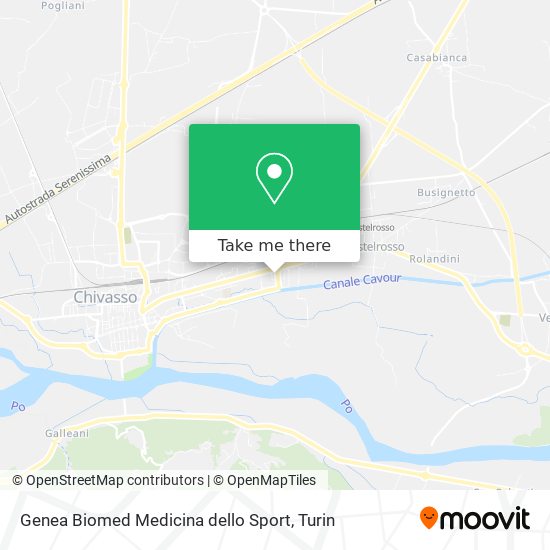 Genea Biomed Medicina dello Sport map