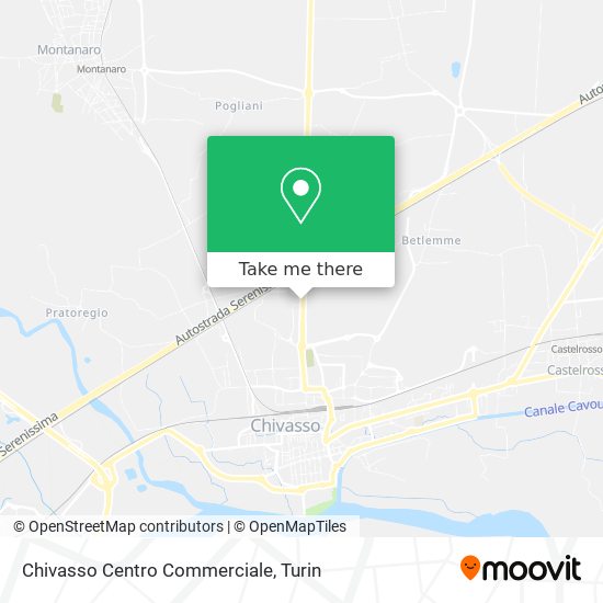 Chivasso Centro Commerciale map