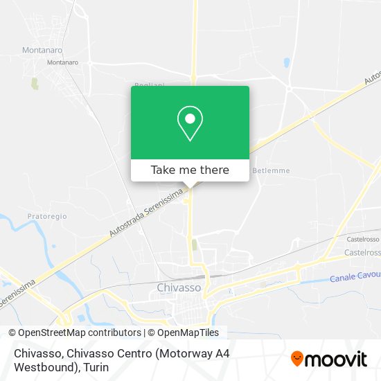 Chivasso, Chivasso Centro (Motorway A4 Westbound) map