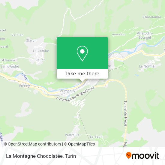 La Montagne Chocolatée map