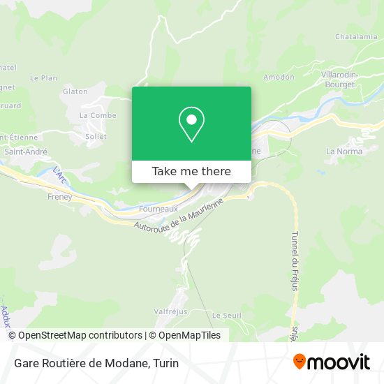 Gare Routière de Modane map