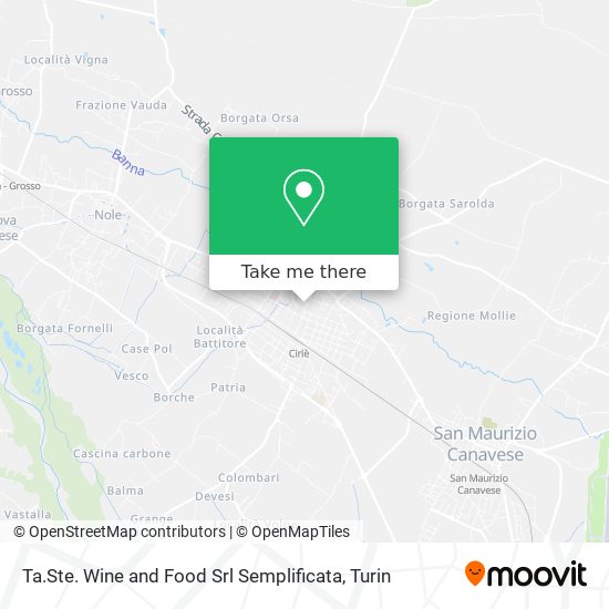 Ta.Ste. Wine and Food Srl Semplificata map
