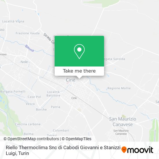 Riello Thermoclima Snc di Cabodi Giovanni e Stanizzi Luigi map