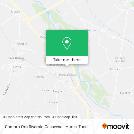 Compro Oro Rivarolo Canavese - Horus map