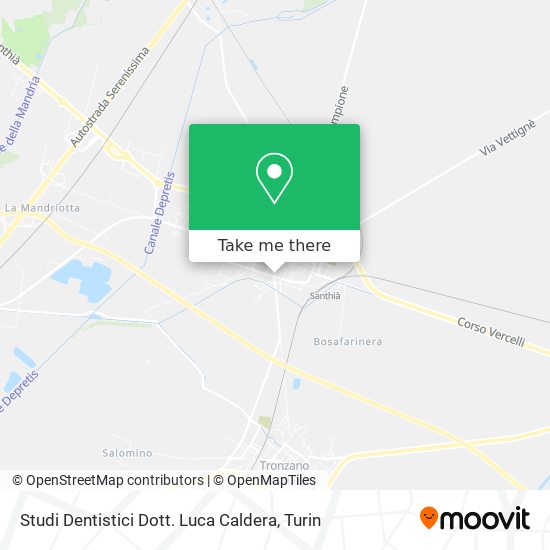 Studi Dentistici Dott. Luca Caldera map