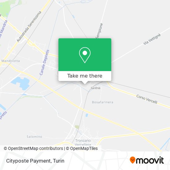 Cityposte Payment map