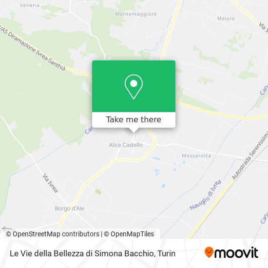 Le Vie della Bellezza di Simona Bacchio map