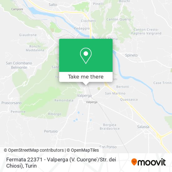 Fermata 22371 - Valperga (V. Cuorgne' / Str. dei Chiosi) map