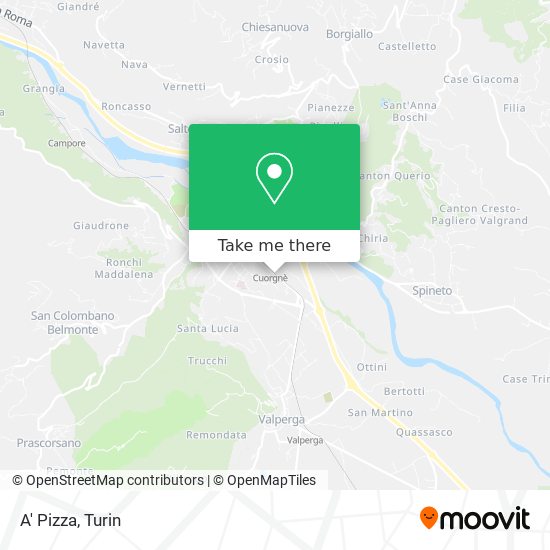 A' Pizza map