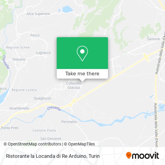 Ristorante la Locanda di Re Arduino map