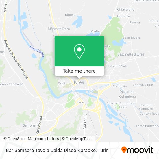 Bar Samsara Tavola Calda Disco Karaoke map
