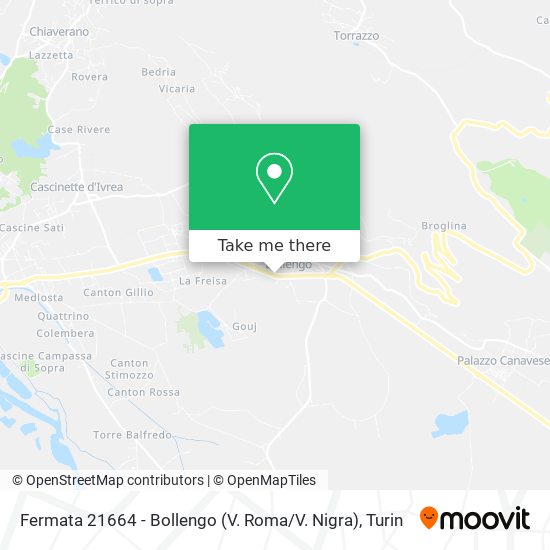 Fermata 21664 - Bollengo (V. Roma / V. Nigra) map