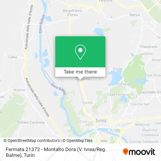 Fermata 21372 - Montalto Dora (V. Ivrea / Reg. Balme) map
