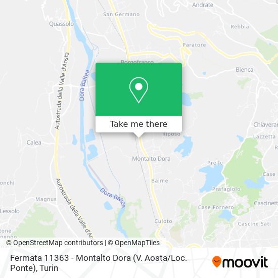 Fermata 11363 - Montalto Dora (V. Aosta / Loc. Ponte) map