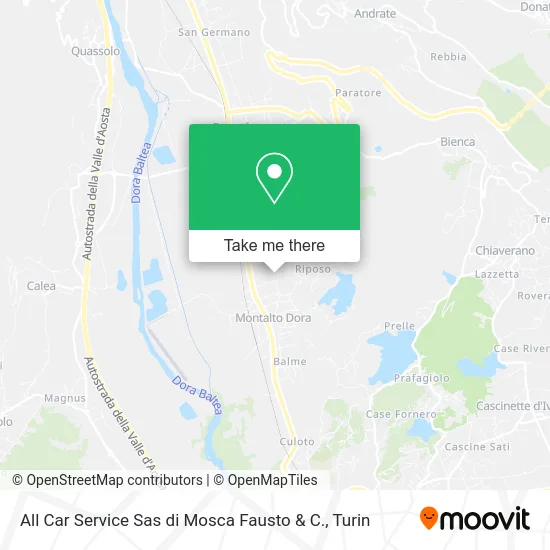 All Car Service Sas di Mosca Fausto & C. map