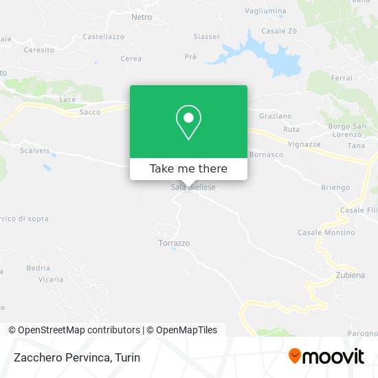 Zacchero Pervinca map