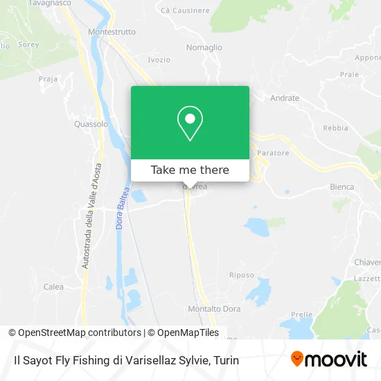 Il Sayot Fly Fishing by Varisellaz Sylvie map