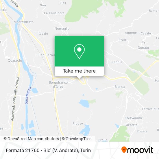Fermata 21760 - Bio' (V. Andrate) map