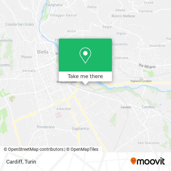 Cardiff map