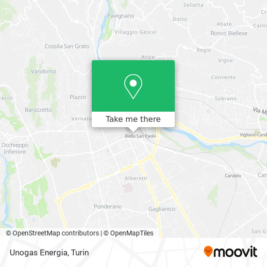 Unogas Energia map