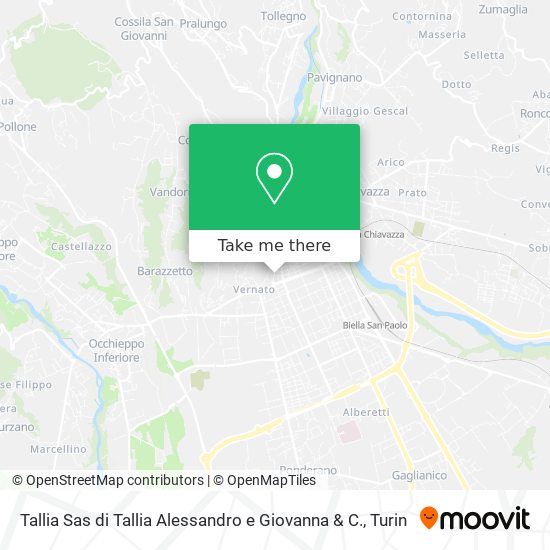 Tallia Sas di Tallia Alessandro e Giovanna & C. map