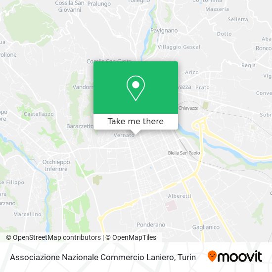 Associazione Nazionale Commercio Laniero map