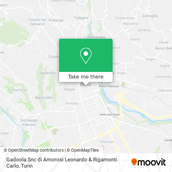 Gadoola Snc di Amorosi Leonardo & Rigamonti Carlo map