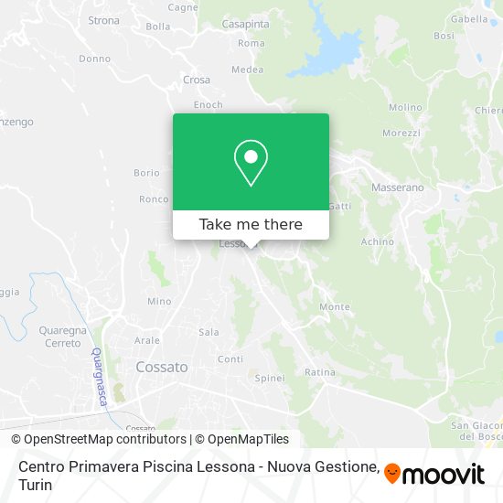 Centro Primavera Piscina Lessona - Nuova Gestione map