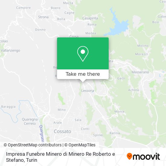 Impresa Funebre Minero di Minero Re Roberto e Stefano map
