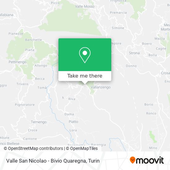Valle San Nicolao - Bivio Quaregna map