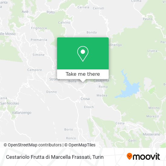 Cestariolo Frutta di Marcella Frassati map