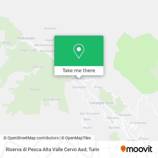 Riserva di Pesca Alta Valle Cervo Asd map