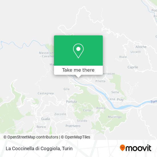 La Coccinella di Coggiola map