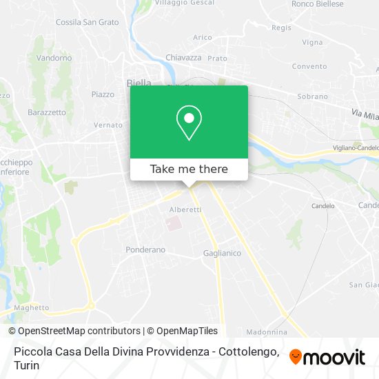 Piccola Casa Della Divina Provvidenza - Cottolengo map