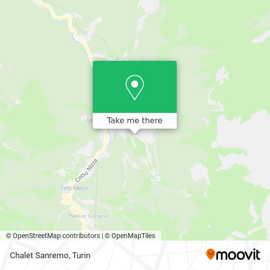 Chalet Sanremo map