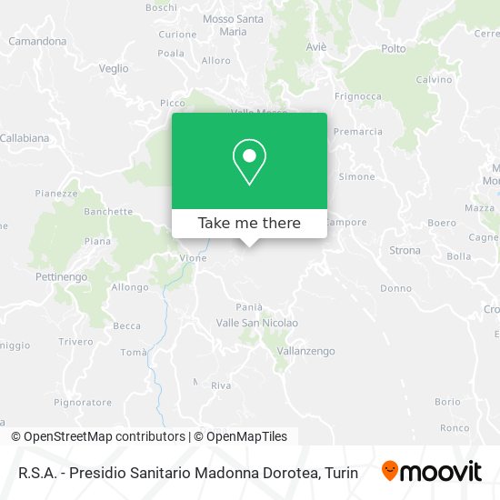 R.S.A. - Presidio Sanitario Madonna Dorotea map