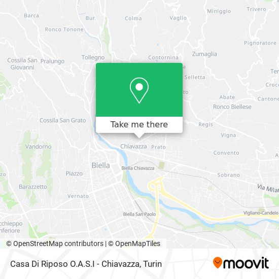 Casa Di Riposo O.A.S.I - Chiavazza map