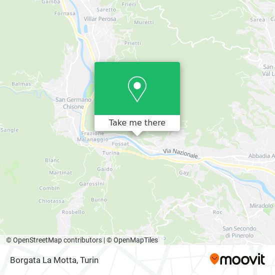 Borgata La Motta map